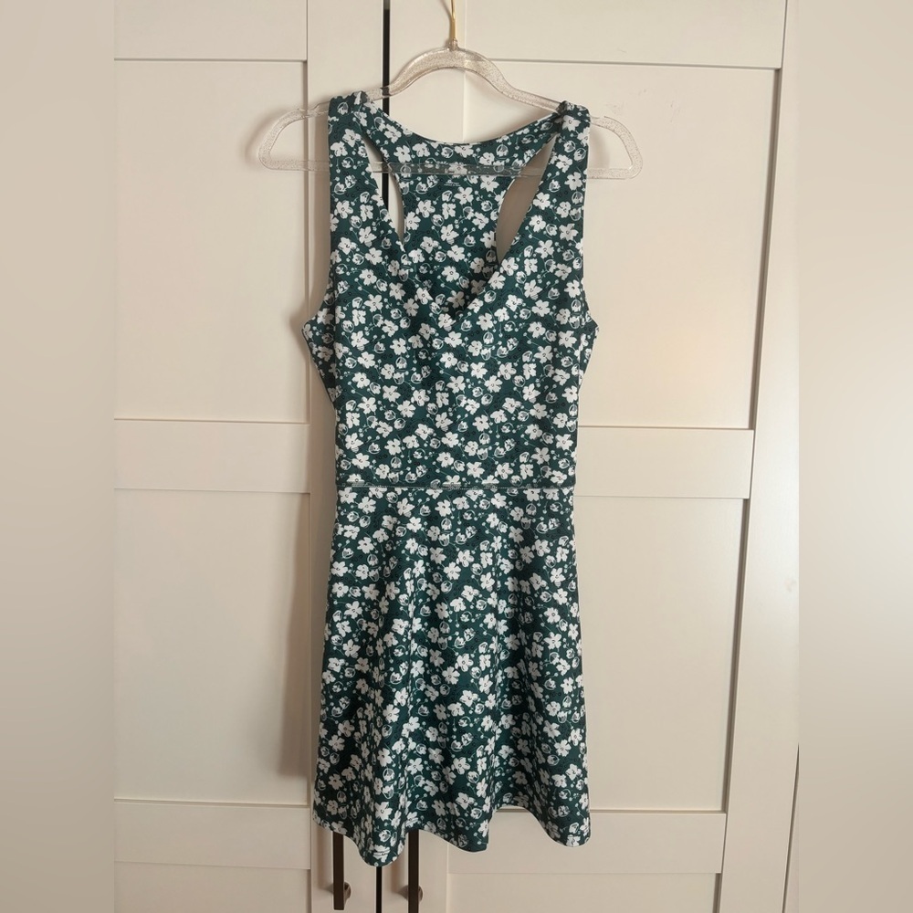 Reformation EcoMove Dress Green Floral Size Small